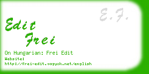 edit frei business card